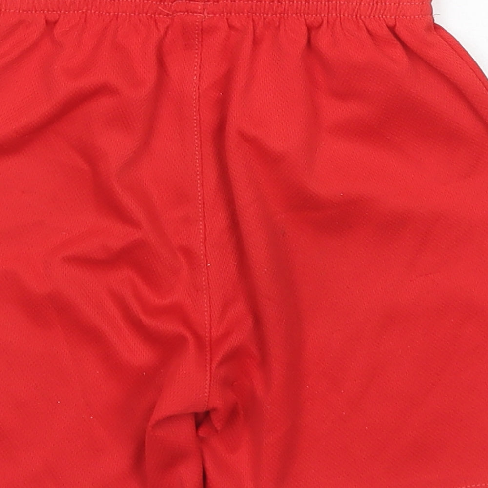 George Boys Red  Polyester Sweat Shorts Size 4-5 Years  Regular