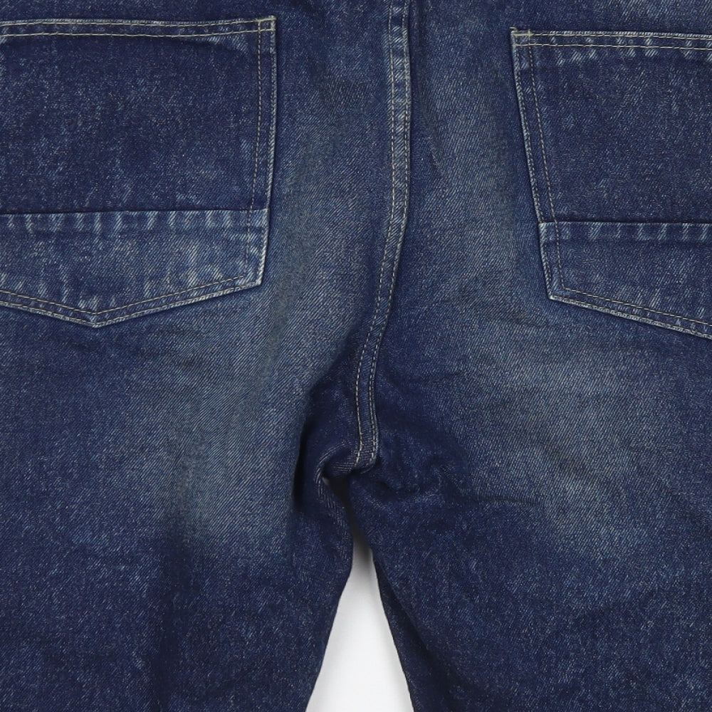 Bad Rhino Mens Blue  Cotton Cargo Shorts Size 46 in L11 in Regular Button