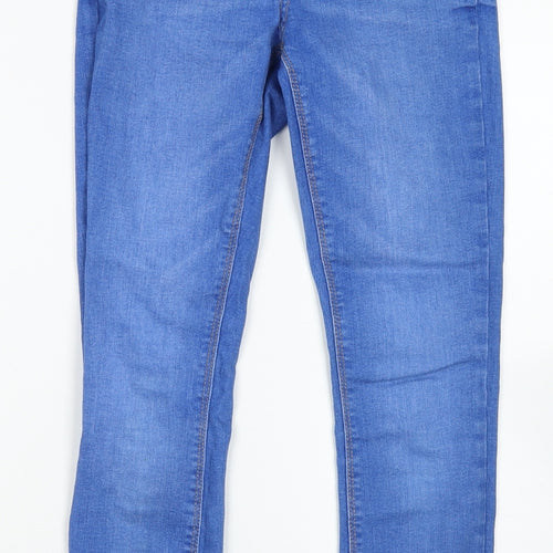 Denim Co Womens Blue  Cotton Skinny Jeans Size 8 L25 in Regular Button