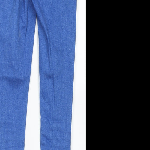 Denim Co Womens Blue  Cotton Skinny Jeans Size 8 L25 in Regular Button