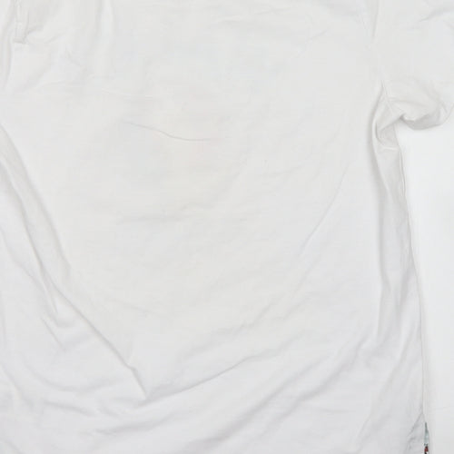 Uefa Euro 2016 Boys White  Cotton Basic Button-Up Size 13 Years Crew Neck  - Wales