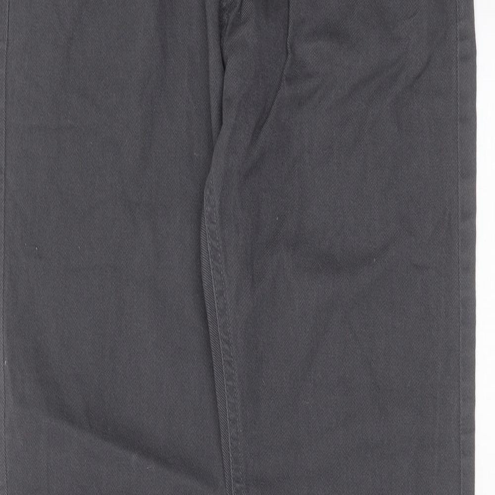 Primark Mens Grey  Cotton Straight Jeans Size 32 in L34 in Regular