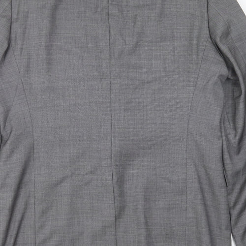 GUABELLO Mens Grey  Wool Jacket Suit Jacket Size 40