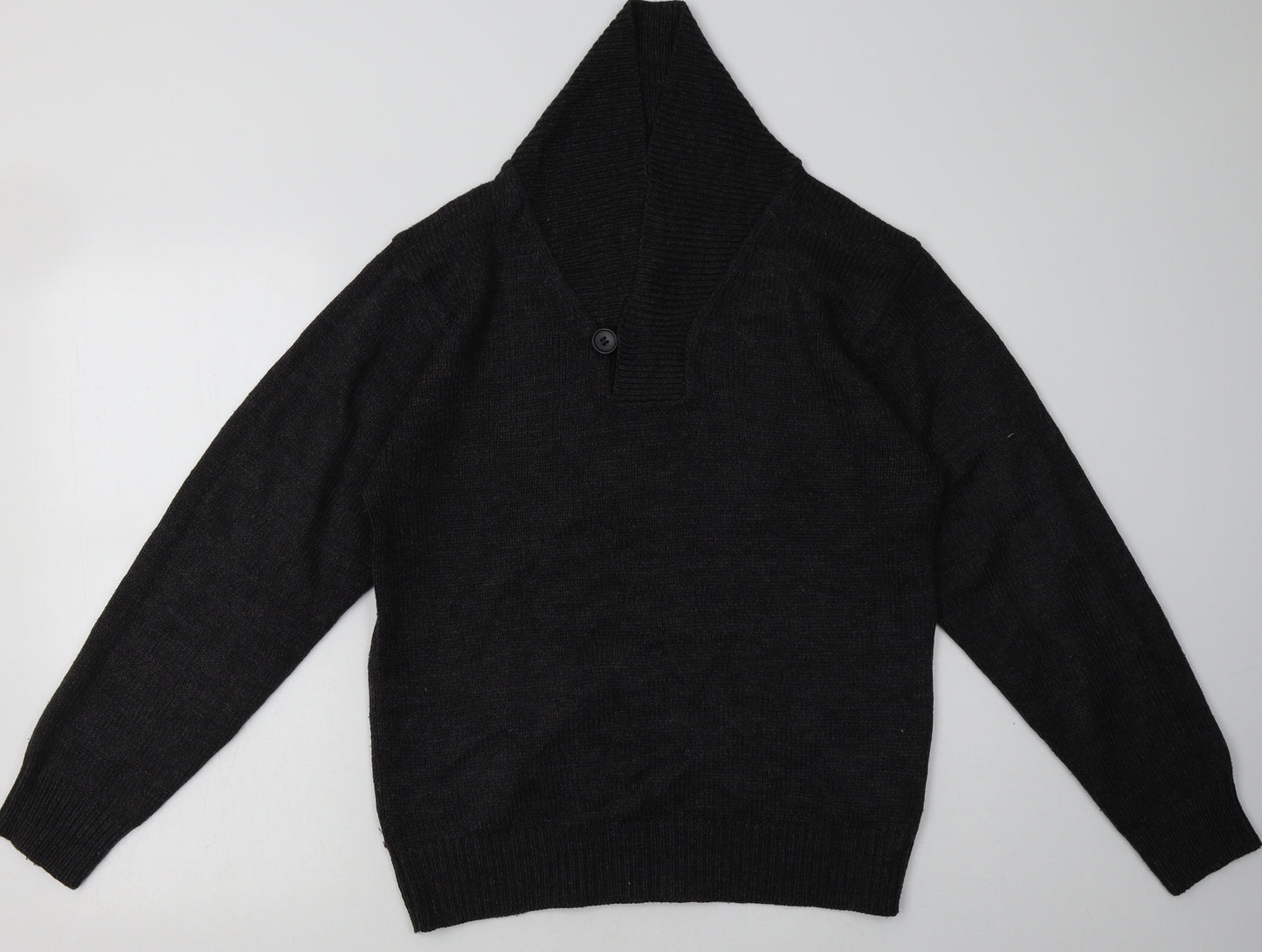 Cedar Wood State Mens Black  Acrylic Pullover Sweatshirt Size S