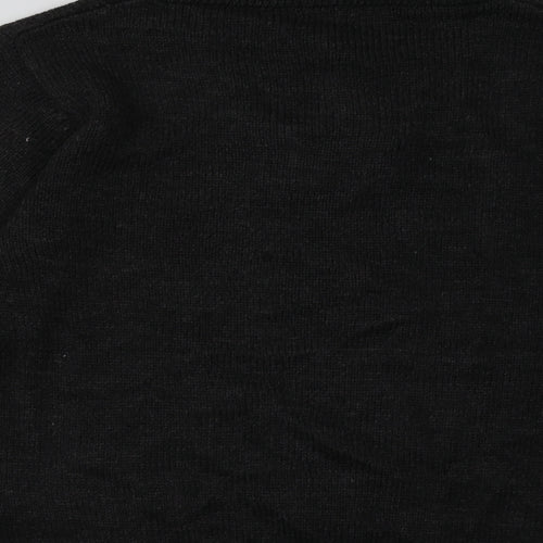Cedar Wood State Mens Black  Acrylic Pullover Sweatshirt Size S