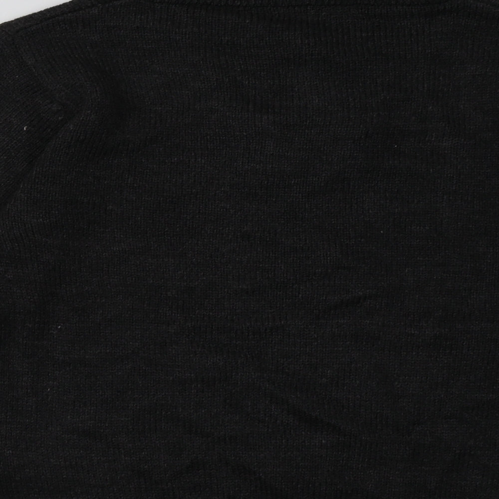 Cedar Wood State Mens Black  Acrylic Pullover Sweatshirt Size S