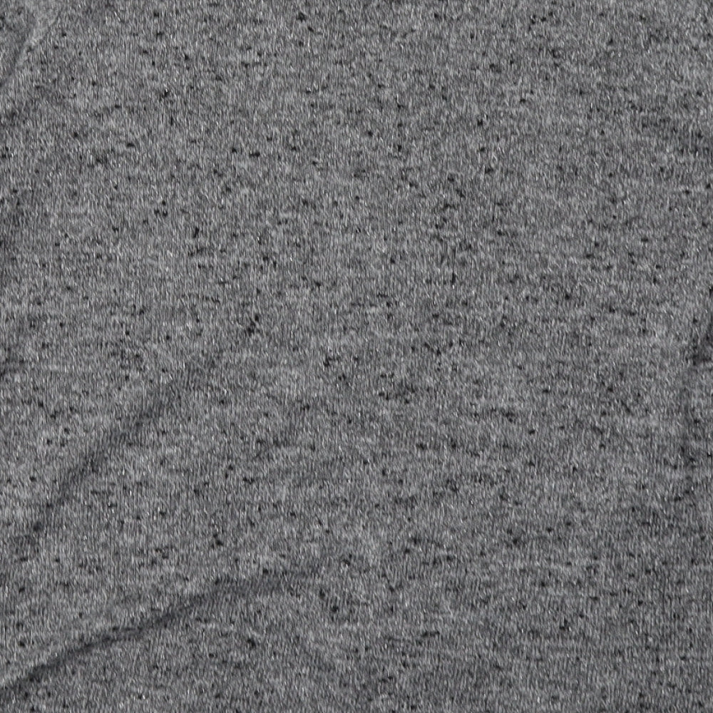 New Look Womens Grey Geometric Polyester Pullover Sweatshirt Size 12  Pullover