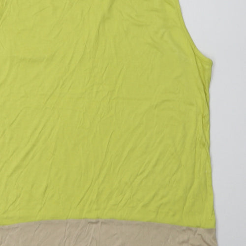NEXT Womens Green  Viscose Basic Tank Size 20 Scoop Neck