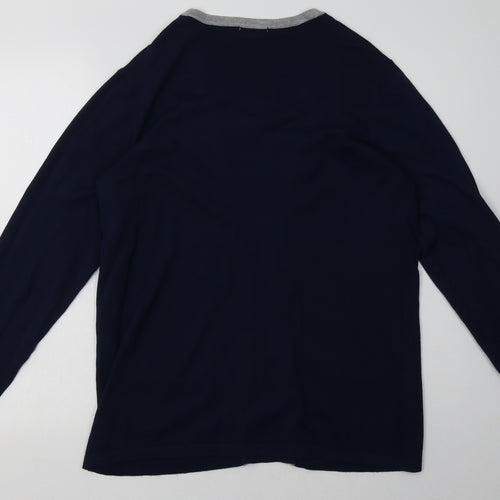 Arista Womens Blue Striped Viscose Pullover Sweatshirt Size 16  Pullover
