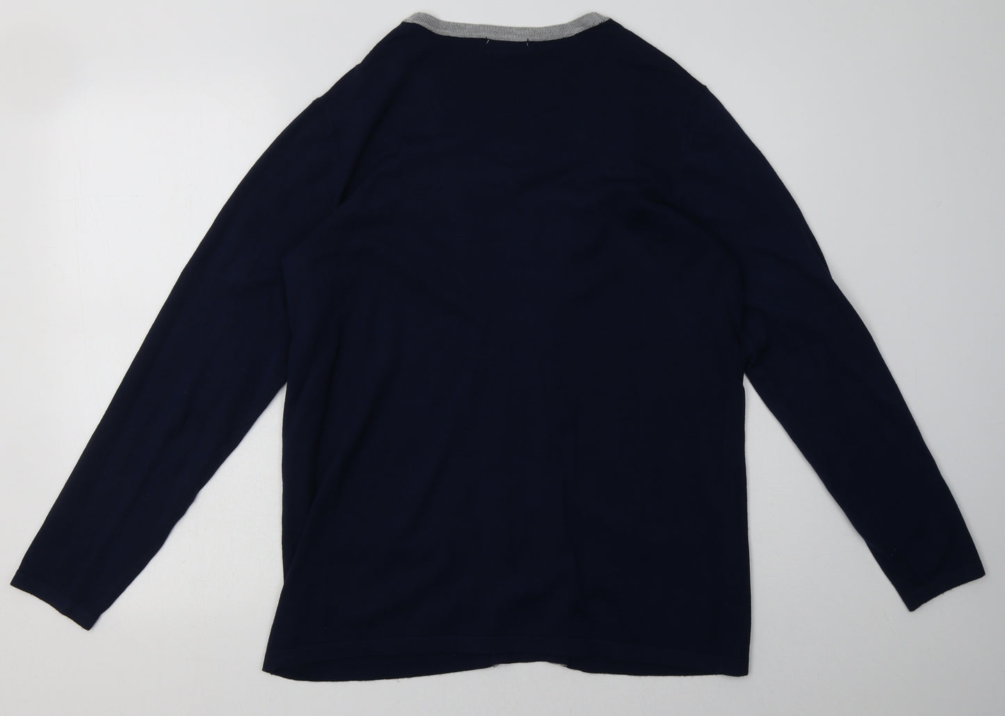 Arista Womens Blue Striped Viscose Pullover Sweatshirt Size 16  Pullover