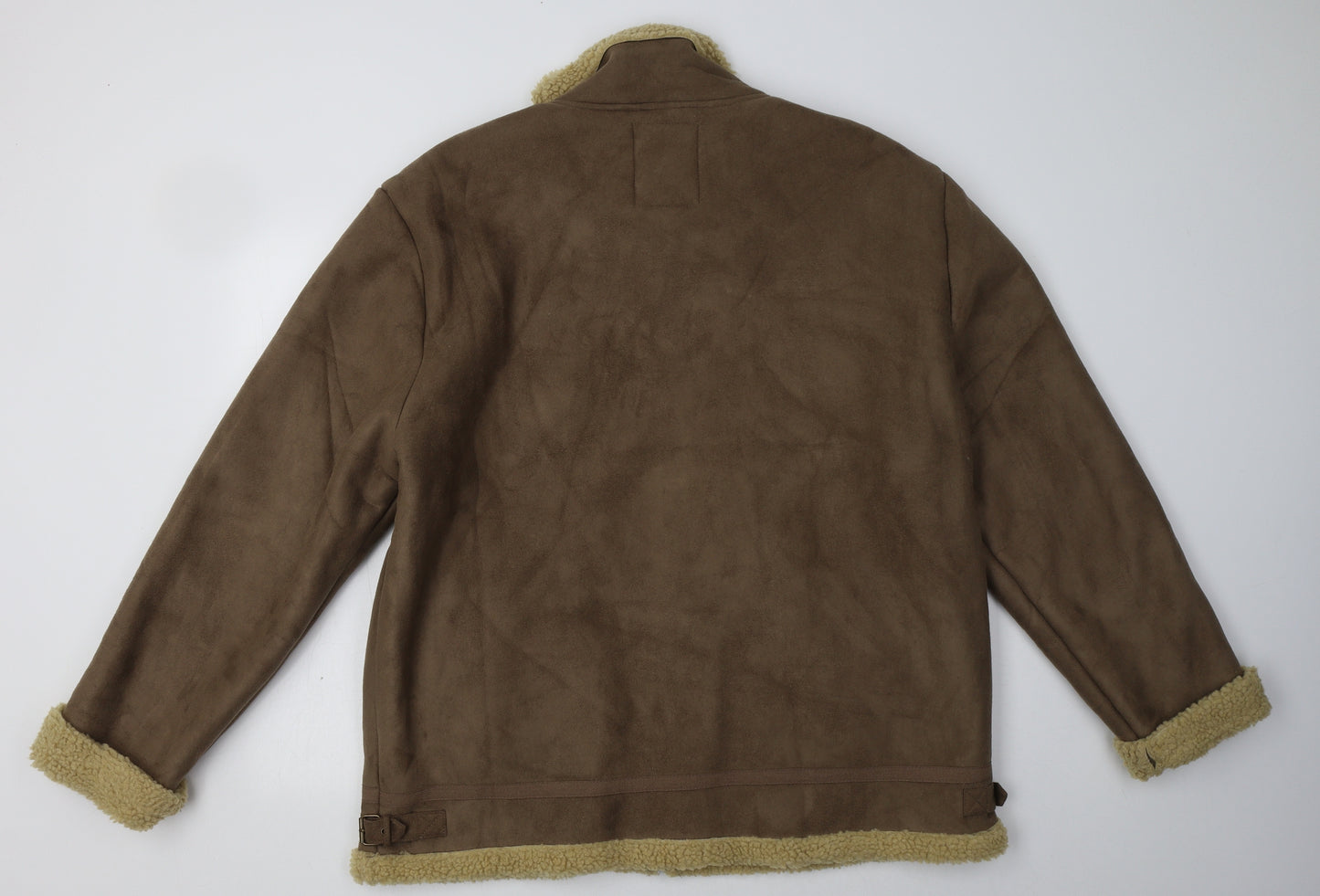 Atlas For Men Mens Brown   Overcoat Coat Size 2XL  Zip