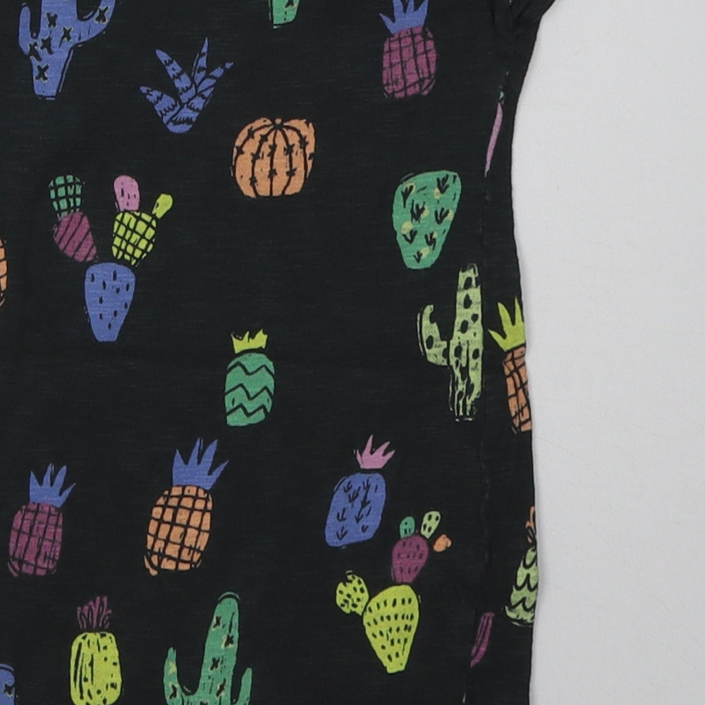 NEXT Baby Grey Geometric Cotton Romper One-Piece Size 9-12 Months  Buckle - Cactus Print