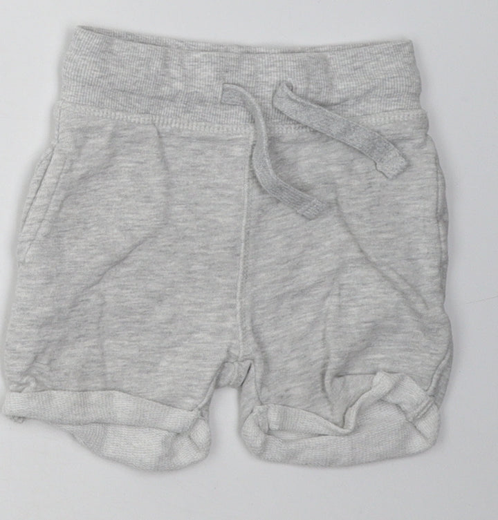 Mini Club Boys Grey Cotton Shorts Outfit/Set Size 9-12 Months Tie