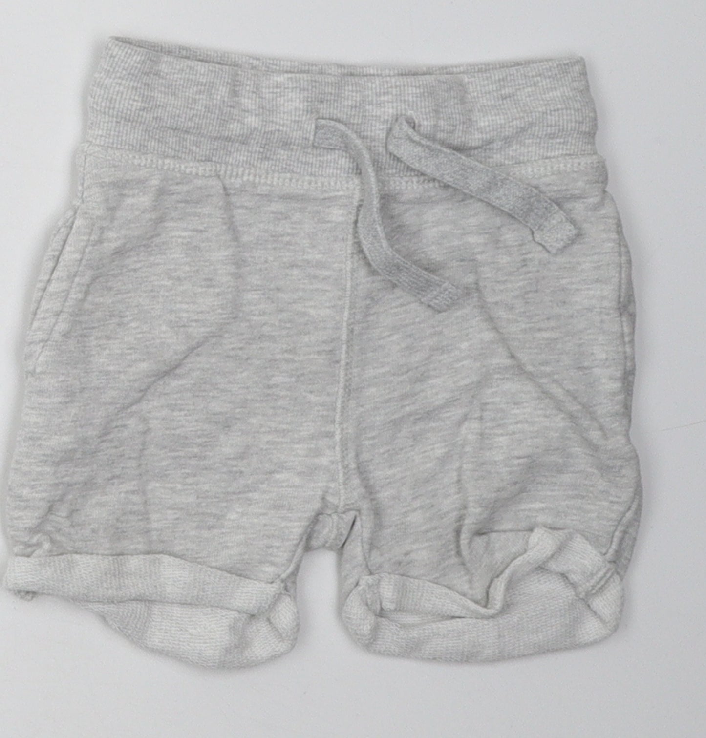 Mini Club Boys Grey  Cotton Shorts Outfit/Set Size 9-12 Months  Tie