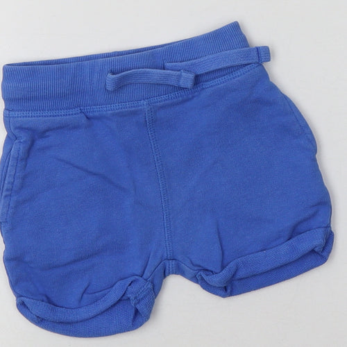 Mini Club Boys Blue  Cotton Shorts Outfit/Set Size 9-12 Months  Tie
