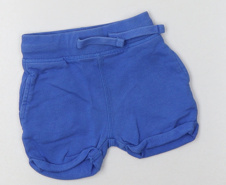 Mini Club Boys Blue Cotton Shorts Outfit/Set Size 9-12 Months Tie