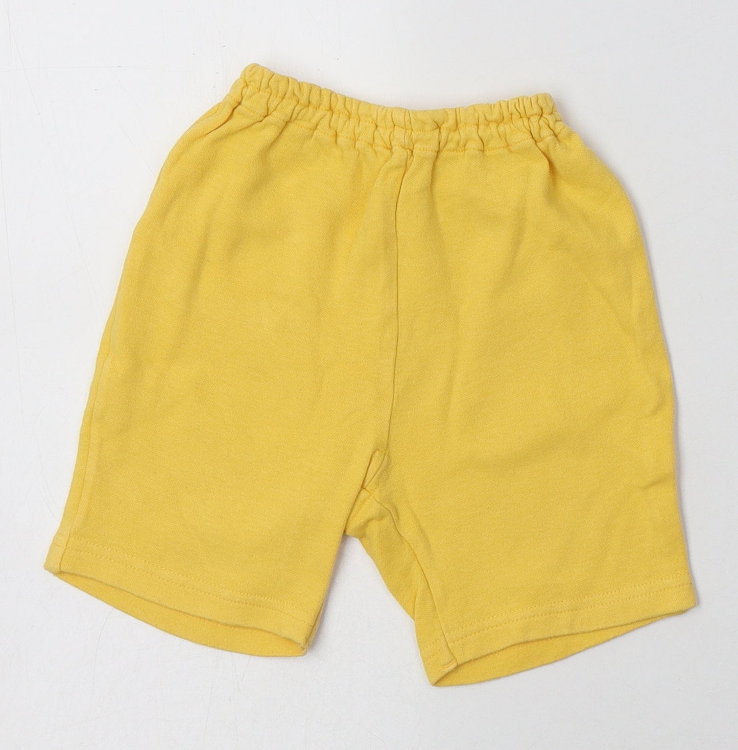 Preworn Baby Yellow Geometric Cotton Shorts Set Outfit/Set Size 12 Months  Button - Winnie The Pooh