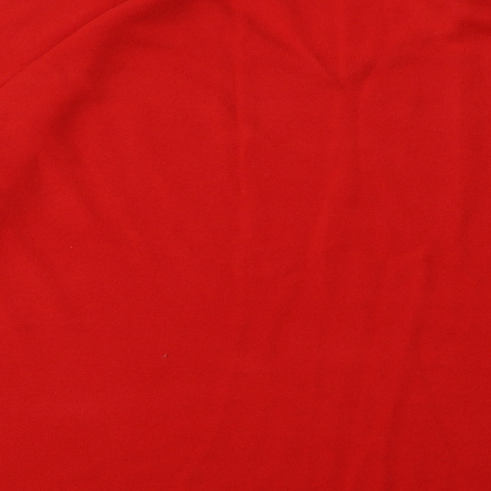 Peacocks Womens Red  Acrylic Pullover Sweatshirt Size 18  Pullover