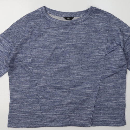 F&F Womens Blue  Polyester Pullover Sweatshirt Size 16  Pullover