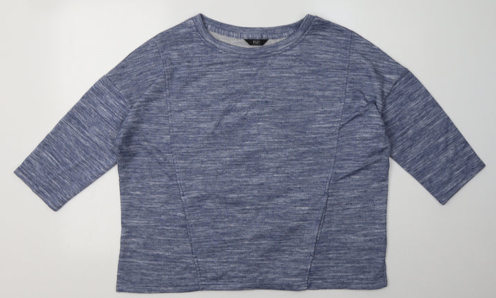 F&F Womens Blue  Polyester Pullover Sweatshirt Size 16  Pullover