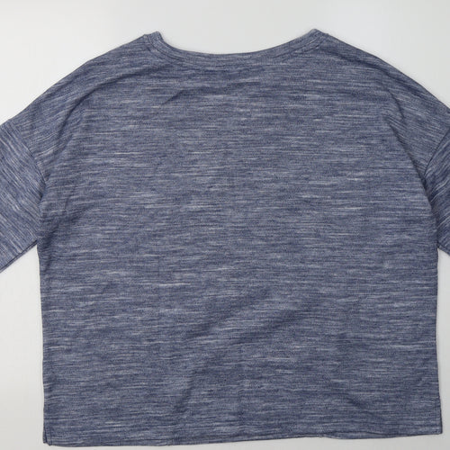 F&F Womens Blue  Polyester Pullover Sweatshirt Size 16  Pullover