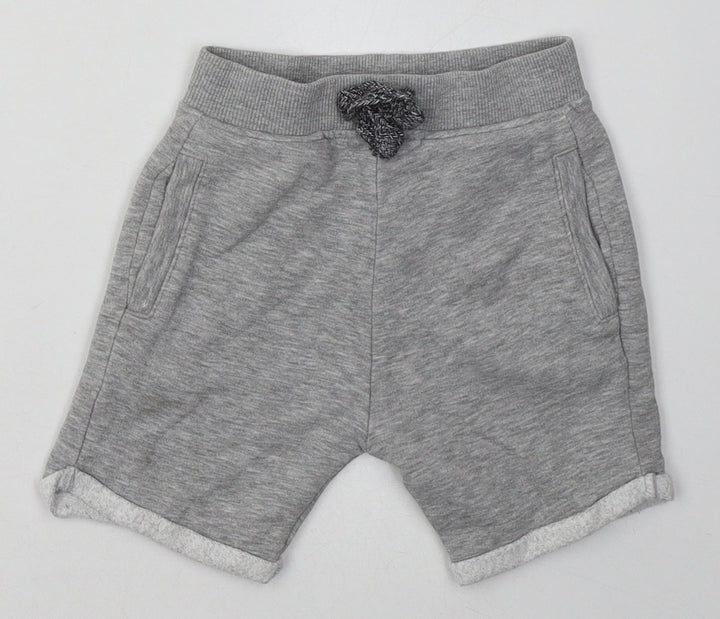 Nutmeg Boys Grey Cotton Shorts Outfit/Set Size 12-18 Months Tie