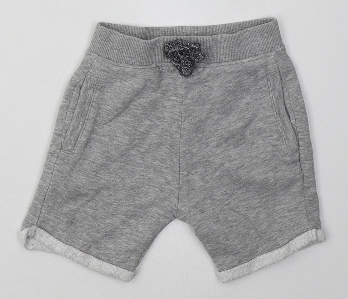 Nutmeg Boys Grey  Cotton Shorts Outfit/Set Size 12-18 Months  Tie