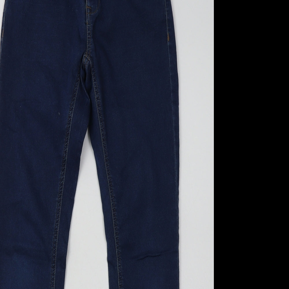 name it Girls Blue  Cotton Straight Jeans Size 13 Years  Regular Hook & Eye