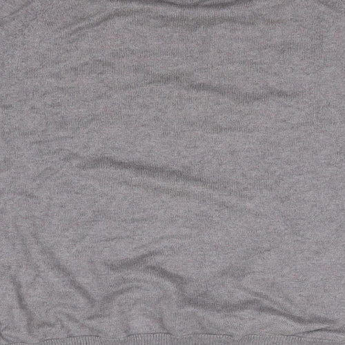 NEXT Womens Grey Round Neck  Cotton Pullover Jumper Size 6