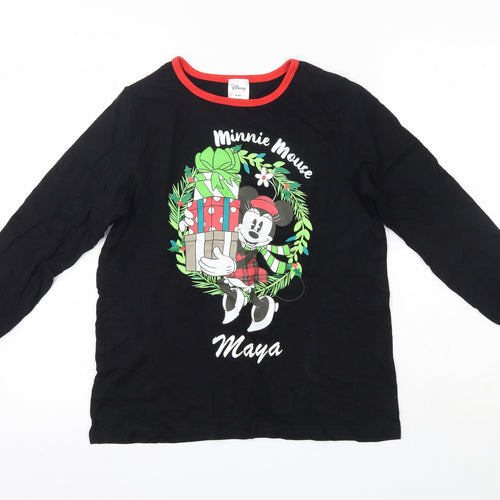 Disney Womens Multicoloured Solid 100% Cotton Top Pyjama Top Size 8   - Disney Christmas