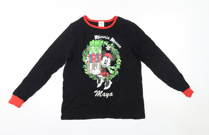 Disney Womens Multicoloured Solid 100% Cotton Top Pyjama Top Size 8   - Disney Christmas
