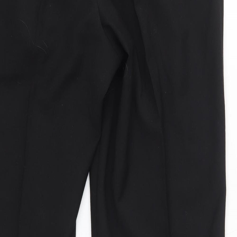 M&S Mens Black  Polyester Dress Pants Trousers Size 36 in L31 in Regular