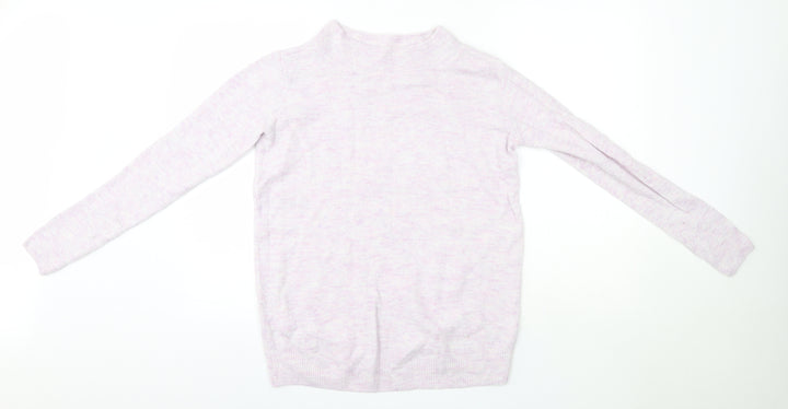 H&M Womens Purple High Neck Acrylic Pullover Jumper Size S