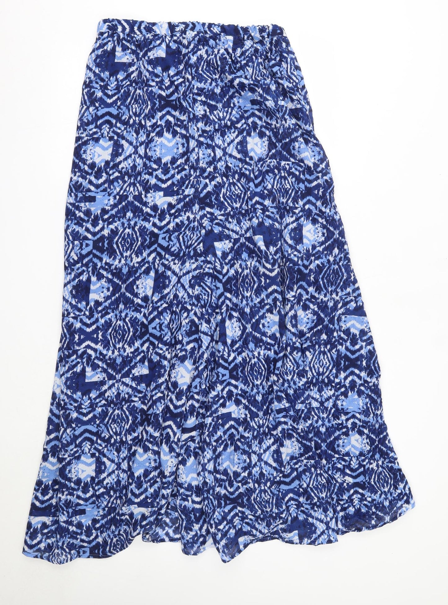 South Womens Blue  Polyester A-Line Skirt Size 14