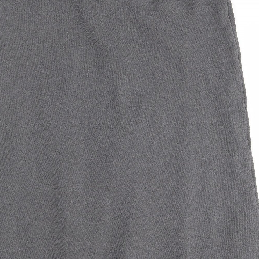 Ann Harvey Womens Grey  Polyester A-Line Skirt Size 18