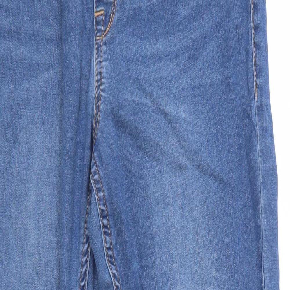 H&M Womens Blue  Cotton Jegging Jeans Size 12 L30 in Regular