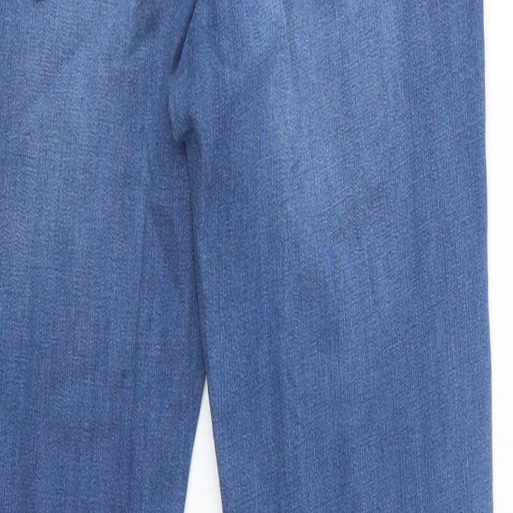 H&M Womens Blue  Cotton Jegging Jeans Size 12 L30 in Regular