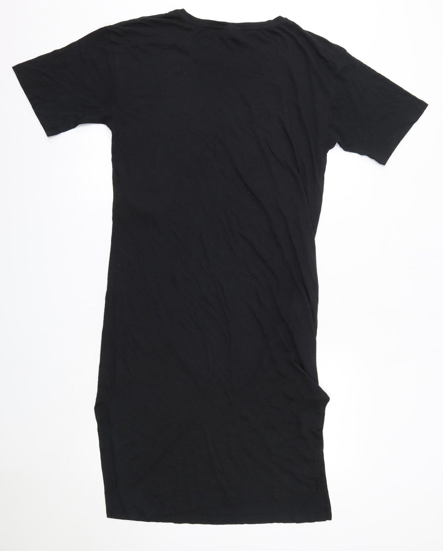 Noisy may Womens Black  Cotton T-Shirt Dress  Size S  Round Neck