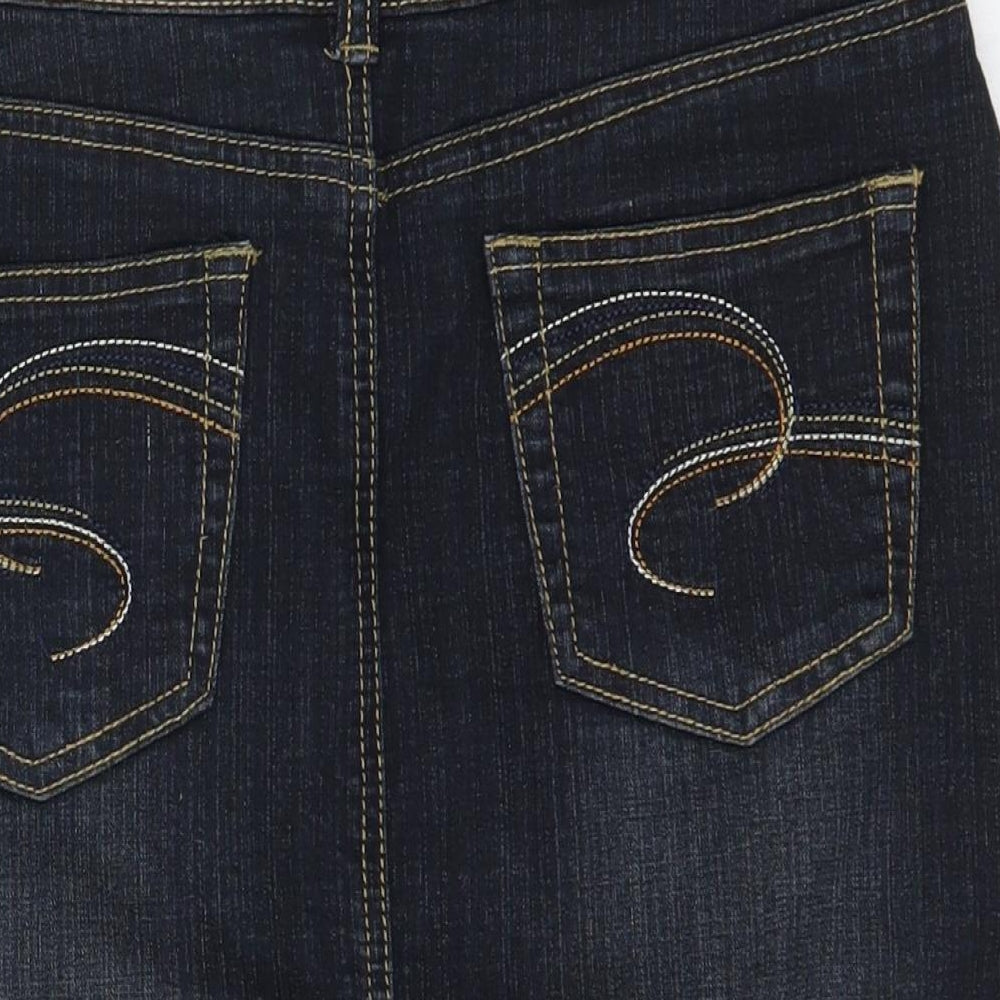 Jane Norman Womens Blue  Cotton Straight & Pencil Set Size 10