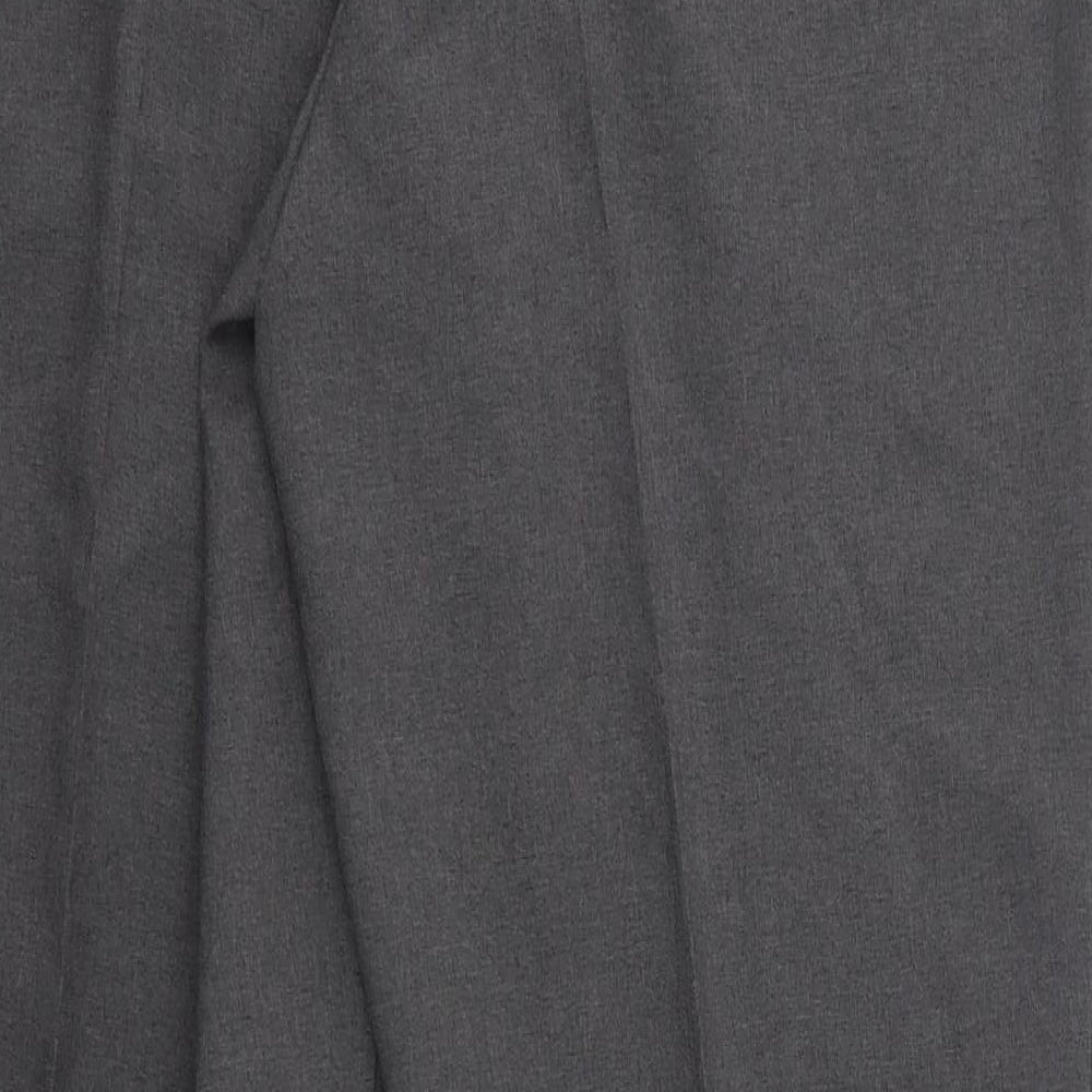 George Womens Grey  Polyester Dress Pants Trousers Size 16 L28 in Regular