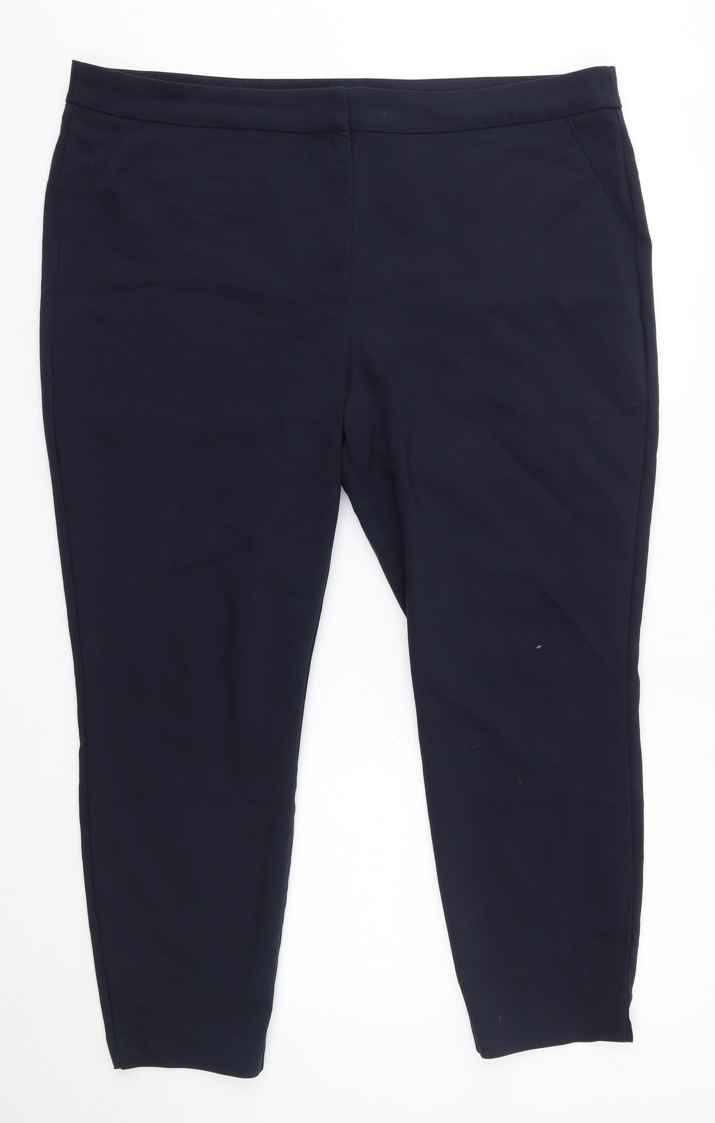Matalan Womens Blue  Polyester Dress Pants Trousers Size 20 L26 in Regular