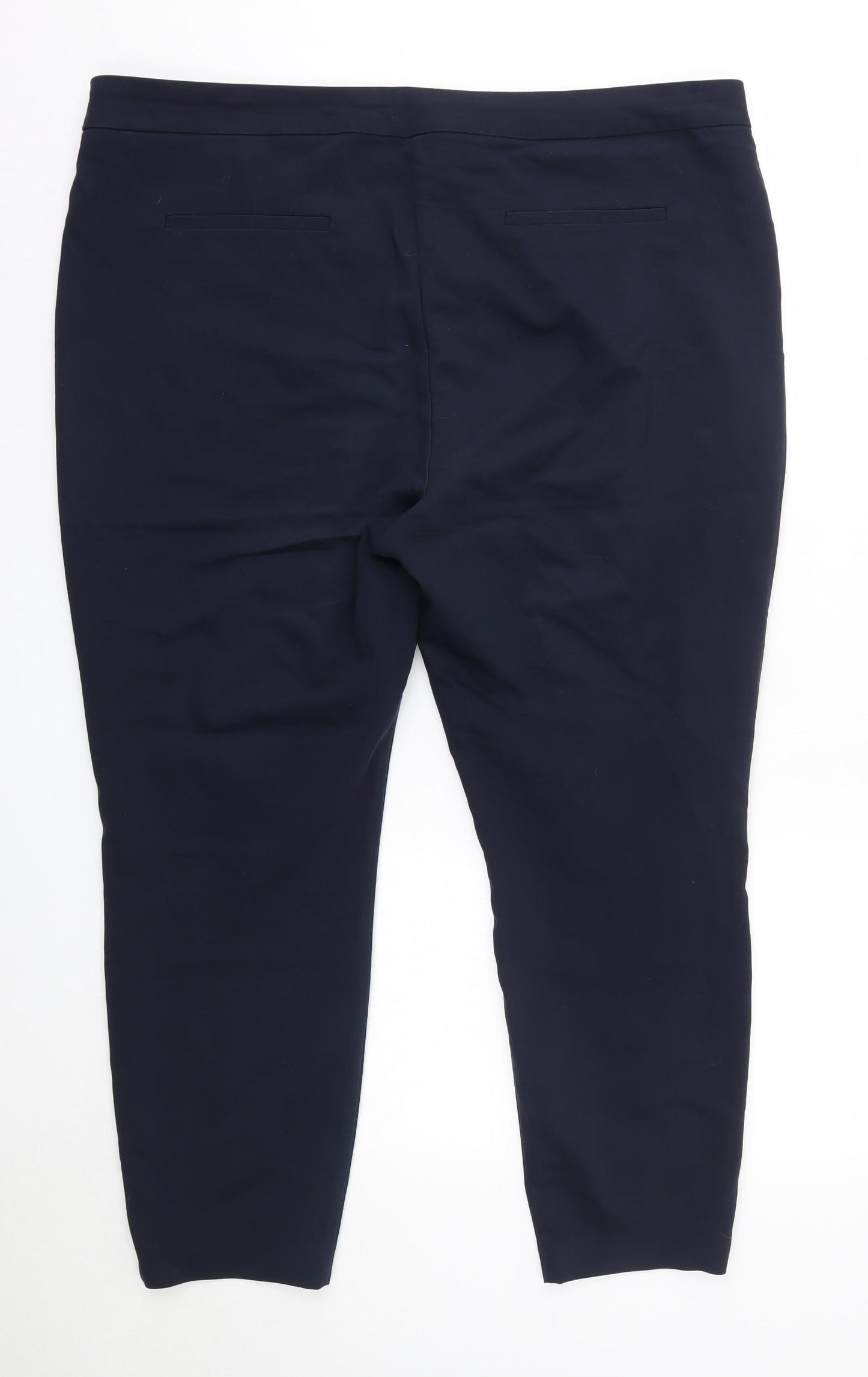 Matalan Womens Blue  Polyester Dress Pants Trousers Size 20 L26 in Regular