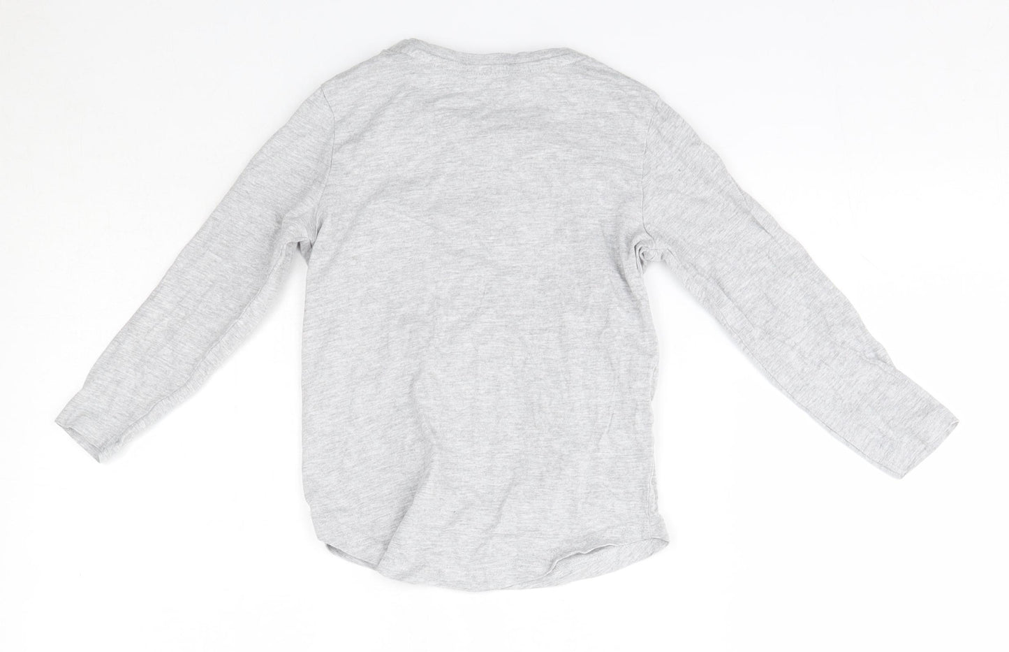 George Boys Grey  Cotton Basic Casual Size 4-5 Years Round Neck