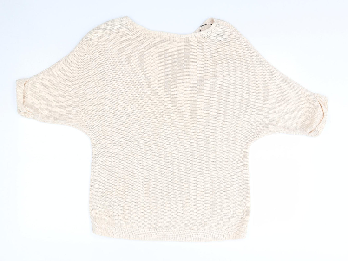 H&M Womens Pink Round Neck  Acrylic Pullover Jumper Size S
