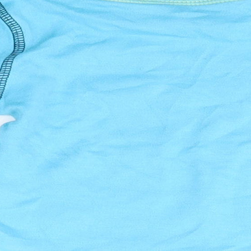 George Baby Blue  100% Cotton Basic Casual Size 3-6 Months Round Neck