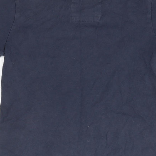 Fat Face Boys Blue  Cotton Basic T-Shirt Size 4-5 Years Round Neck  - Shark