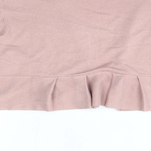 Bonmarché Womens Pink V-Neck  Viscose Cardigan Jumper Size M