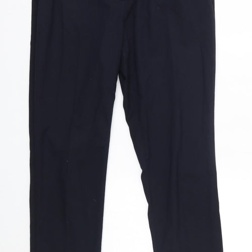 H&M Womens Blue  Polyester Dress Pants Trousers Size 10 L29 in Regular