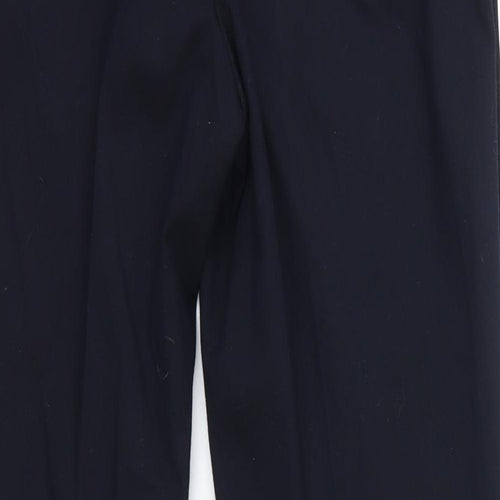 H&M Womens Blue  Polyester Dress Pants Trousers Size 10 L29 in Regular