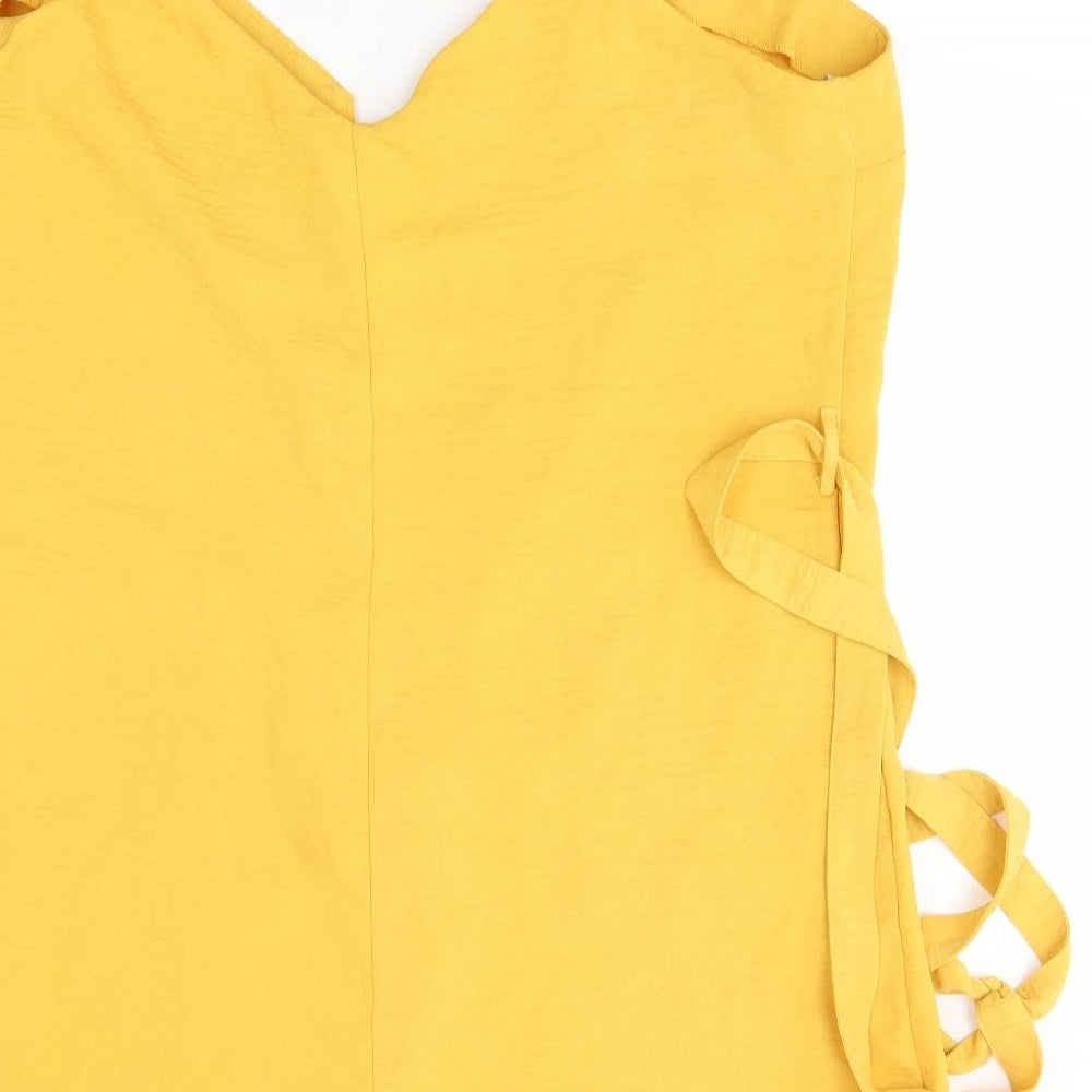 Primark Womens Yellow  Polyester Playsuit One-Piece Size 20